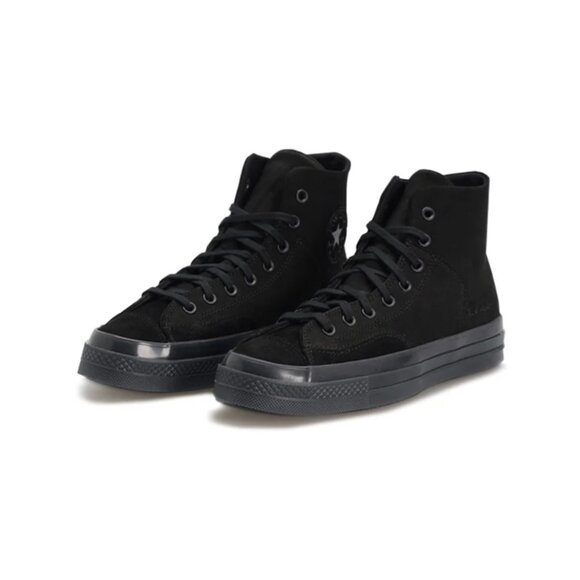 Converse Chuck Taylor 70 Marquis Hi Suede Triple BLACK A09441C Shoe Mens Sz 10 - Picture 10 of 12